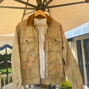 Urban Outfitters Tan Floral Men's Jacket
